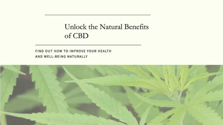 General Benefits of CBD