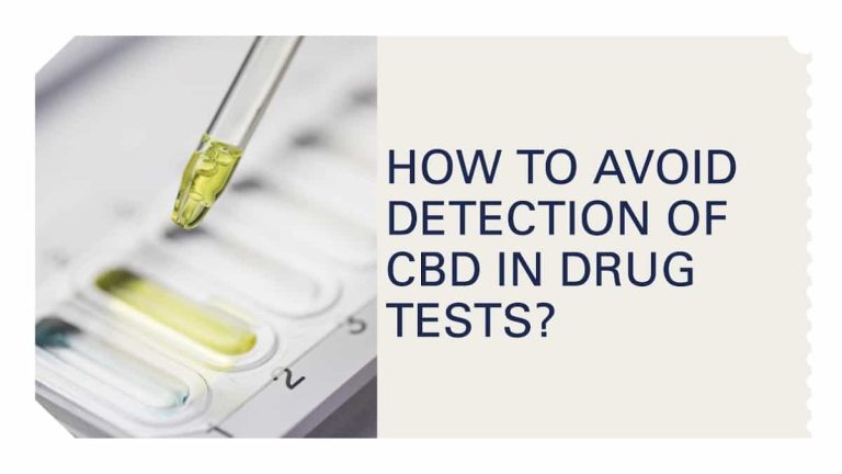 Avoid Detection of CBD in Drug Tests