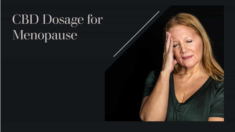 CBD Dosage for Menopause