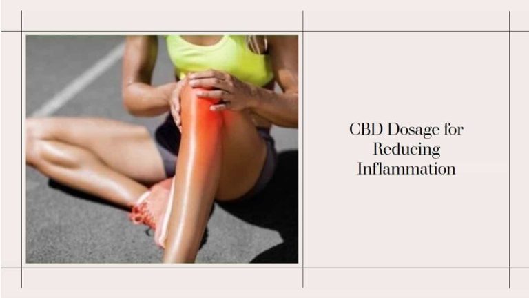 CBD Dosage for Reducing Inflammation