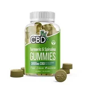 CBDFx CBD Gummies with Turmeric and Spirulina