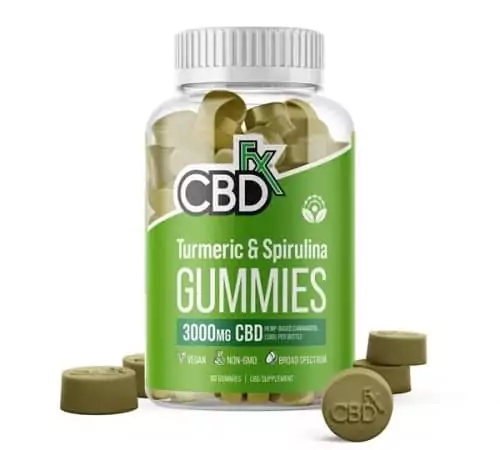 CBDFx CBD Gummies with Turmeric and Spirulina