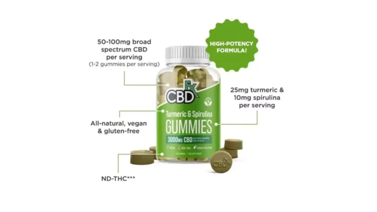 CBDFx CBD Gummies with Turmeric and Spirulina