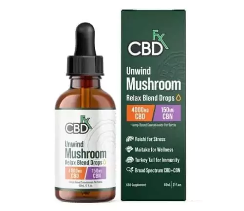 CBDFx Relax Blend Mushroom Tincture