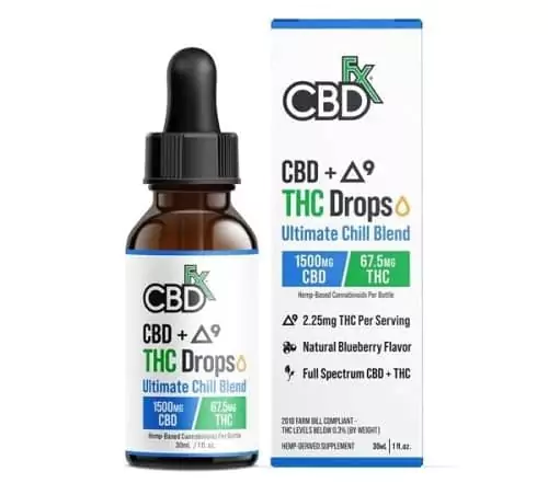 CBDFx Ultra Full Spectrum CBD Tincture for Chill + THC