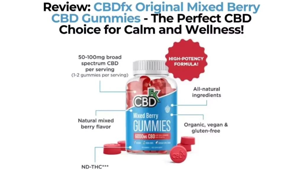 Review: CBDfx Original Mixed Berry CBD Gummies – The Perfect CBD Choice for Calm and Wellness!